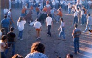 Vaquilla en plaza toros Mayorga 1990