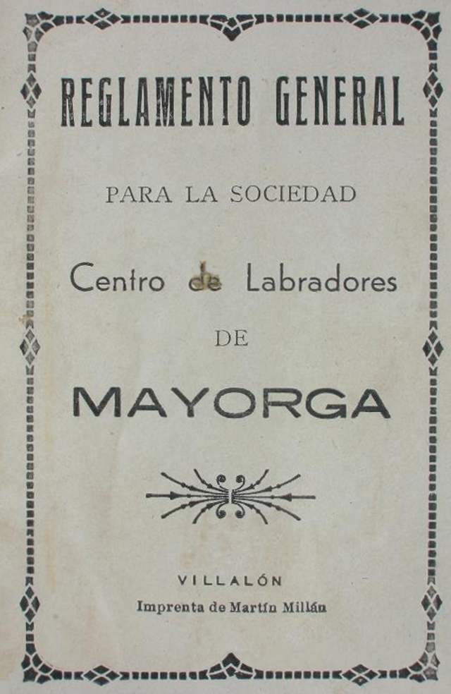 Reglamento sociedad labradores Mayorga