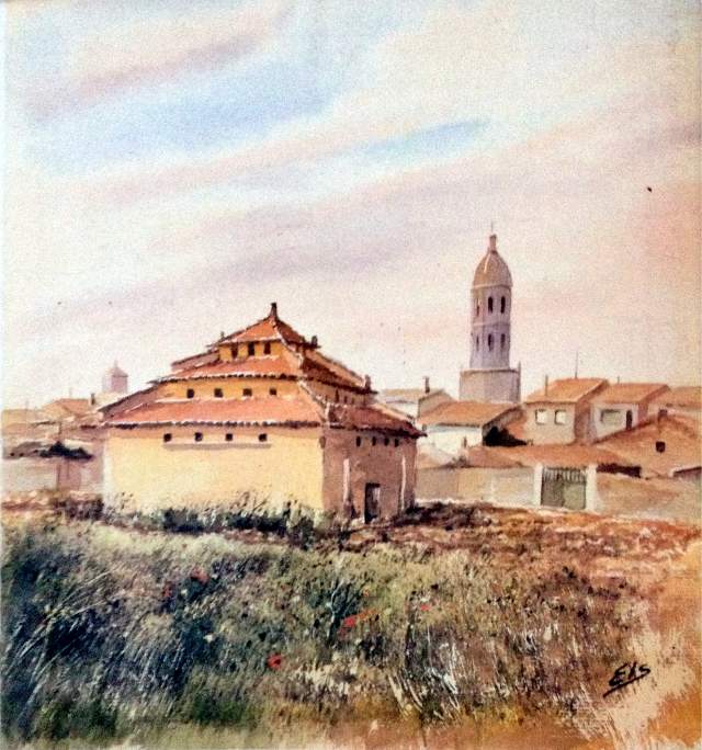 Dibujo palomar en Mayorga