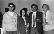 Amigos en Mayorga 1971 Vicente de la Viuda, Tina, Ignacio Pascual y Lorenzo Rueda
