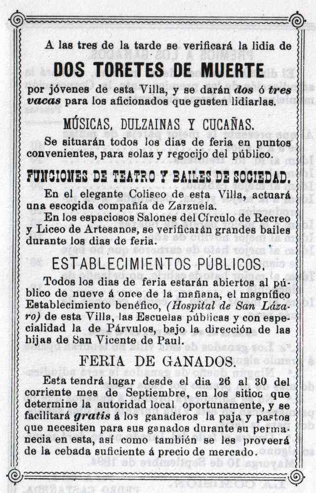 Programa Fiestas Mayorga 1984 07