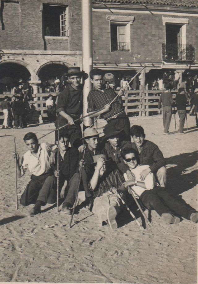 Amigos en las fiestas de Mayorga