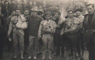 Toreros en las fiestas de Mayorga. Donato El campero vestido de luces