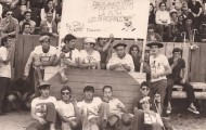 La peña Peregrinos plaza de toros Mayorga 1972