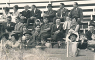 Mi abuelo Aurelio, mi madre Teyita y yo Inma García Pérez en los toros de Mayorga 1965