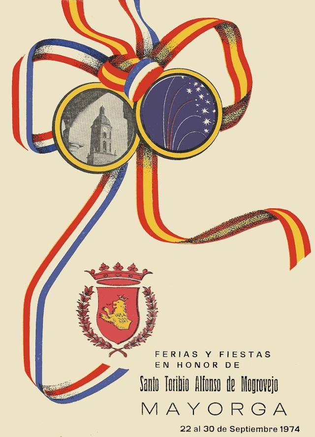 Portada programa fiestas Mayorga 1974