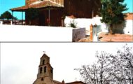 Otra foto comparativa de como ha cambiado la ermita de Santo Toribio