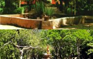 Foto de la antigua fuente del Mirador y de la que tenemos en 2017