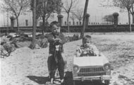 Manuel Daniel y Gabriel García Calderón en el Mirador de Mayorga 1963